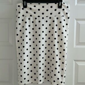 Lularoe Polka Dot Cassie Skirt L